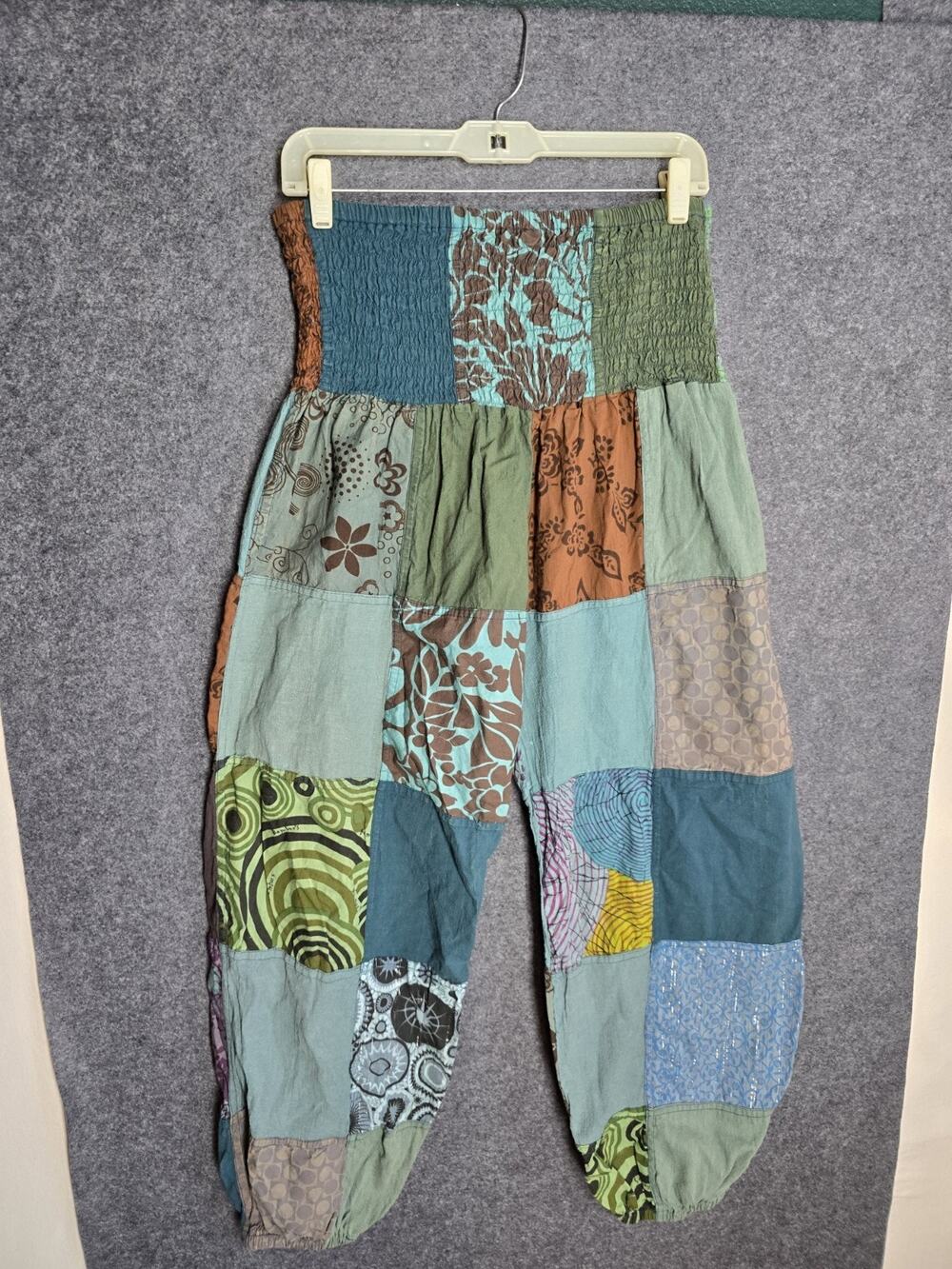 Lightweight 100% Cotton Patchwork Overalls Hippie Boho Festival
